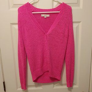 Ann Taylor Loft Hot Pink Women's Cardigan Small